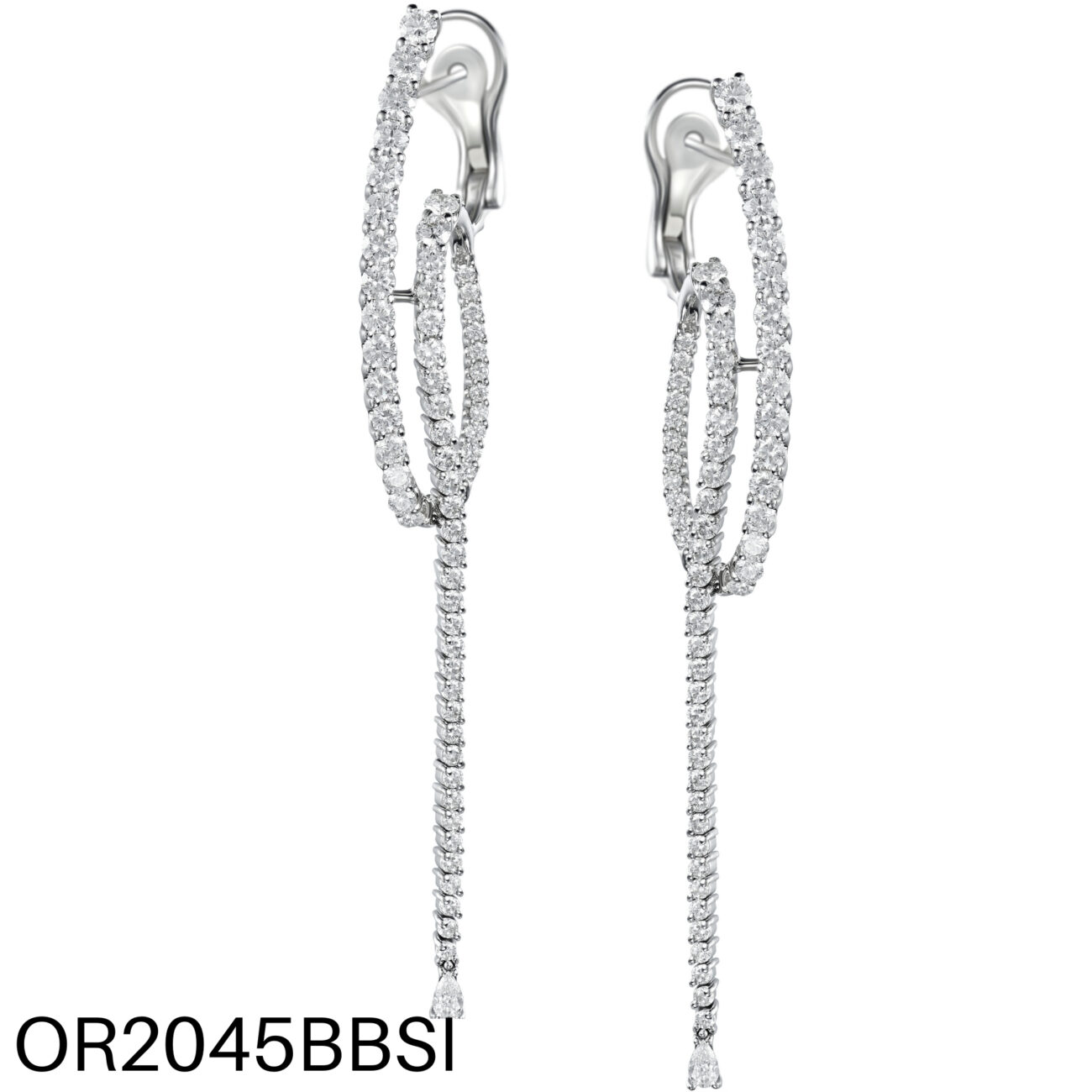 EARRINGS, WHITE GOLD, DIAMONDS Ferraris